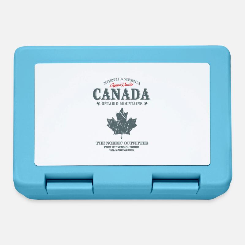 Canada -Maple Leaf - Brotdose - Saphirblau