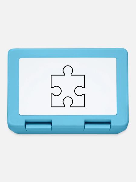 puzzle - Brotdose - Saphirblau