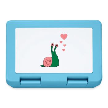 schnecke_verliebt_02 - Lunchbox - sapphire blue - Front