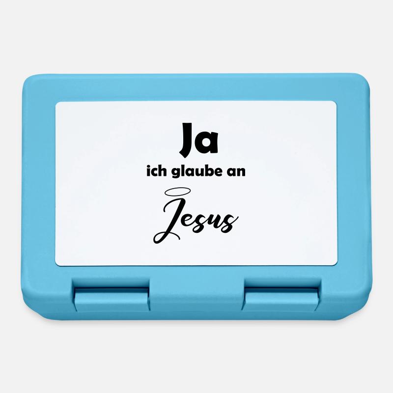 glaube_an_jesus - Brotdose - Saphirblau