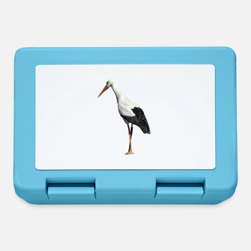 cigogne - Boîte à goûter - bleu saphir
