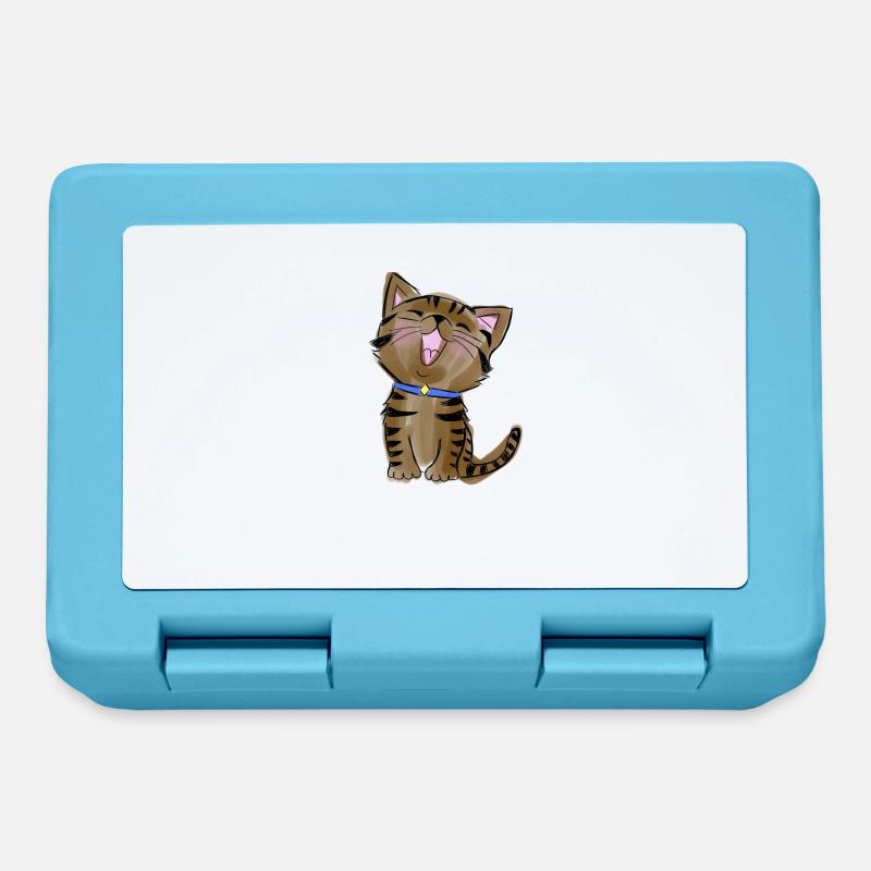 Kitten - Lunchbox - sapphire blue