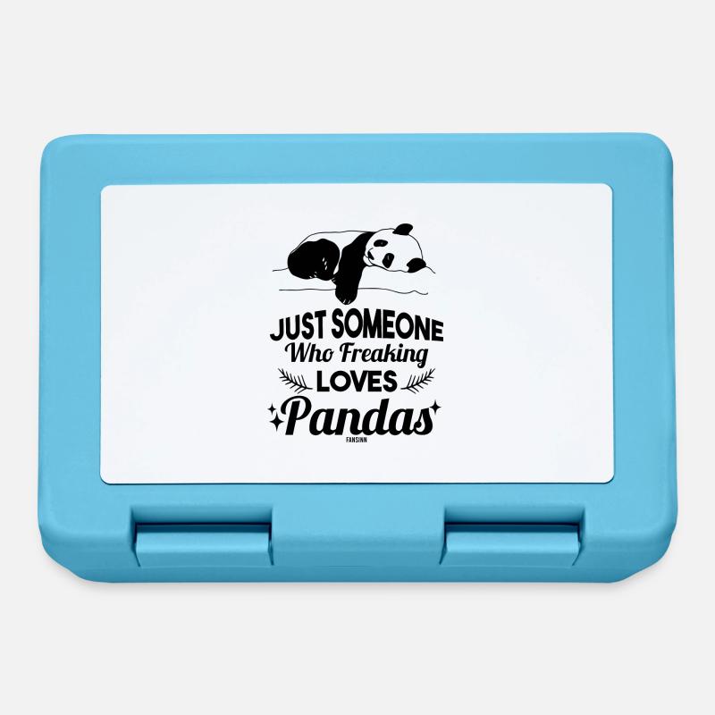 Panda - Boîte à goûter - bleu saphir