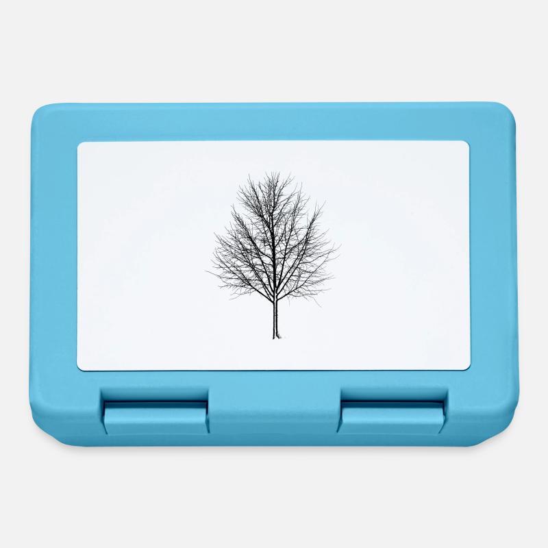 tree - Lunchbox - sapphire blue
