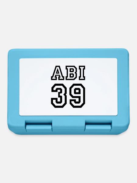 ABI 39 - Abitur 2039 - Abiturienten Baby Geburt - Brotdose - Saphirblau