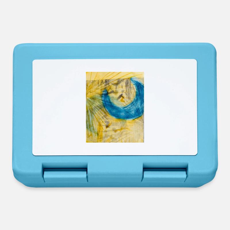 Art abstrait - Boîte à goûter - bleu saphir