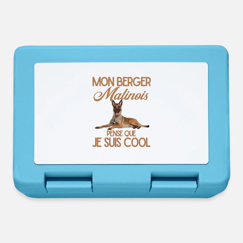 Berger malinois - Boîte à goûter - bleu saphir