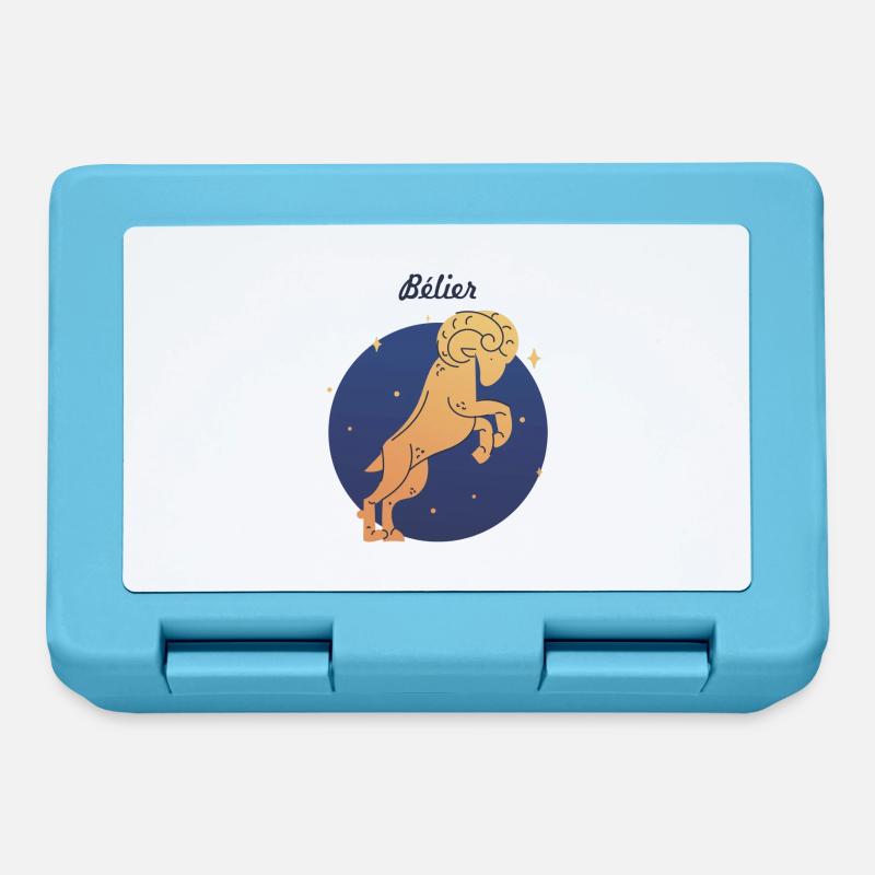 Bélier - Boîte à goûter - bleu saphir