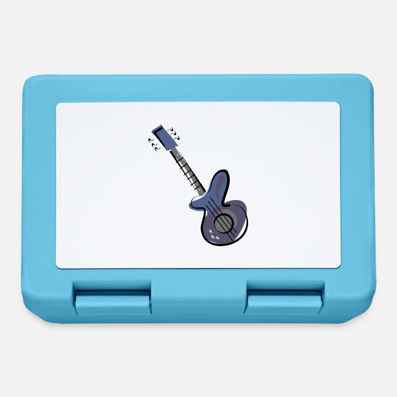 Guitare - Boîte à goûter - bleu saphir