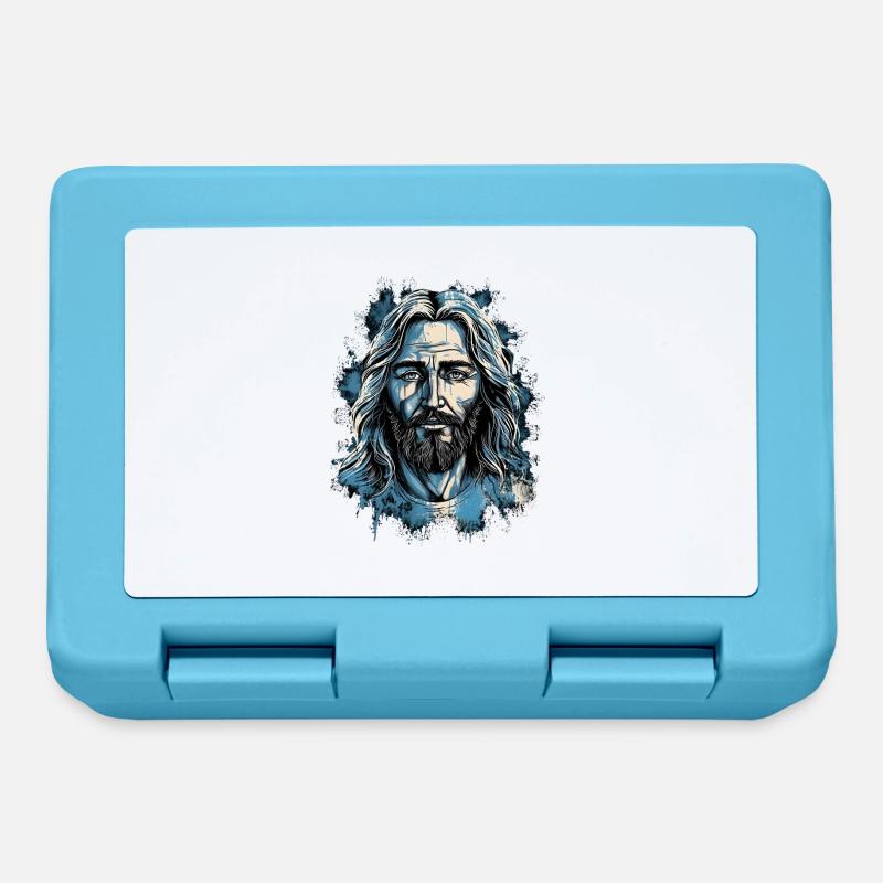 Jésus-Christ #02 - Boîte à goûter - bleu saphir