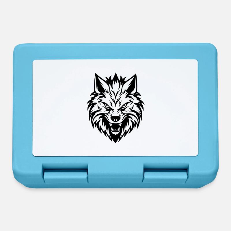 Wolf - Brotdose - Saphirblau