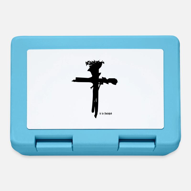 Croix de Jésus - Boîte à goûter - bleu saphir