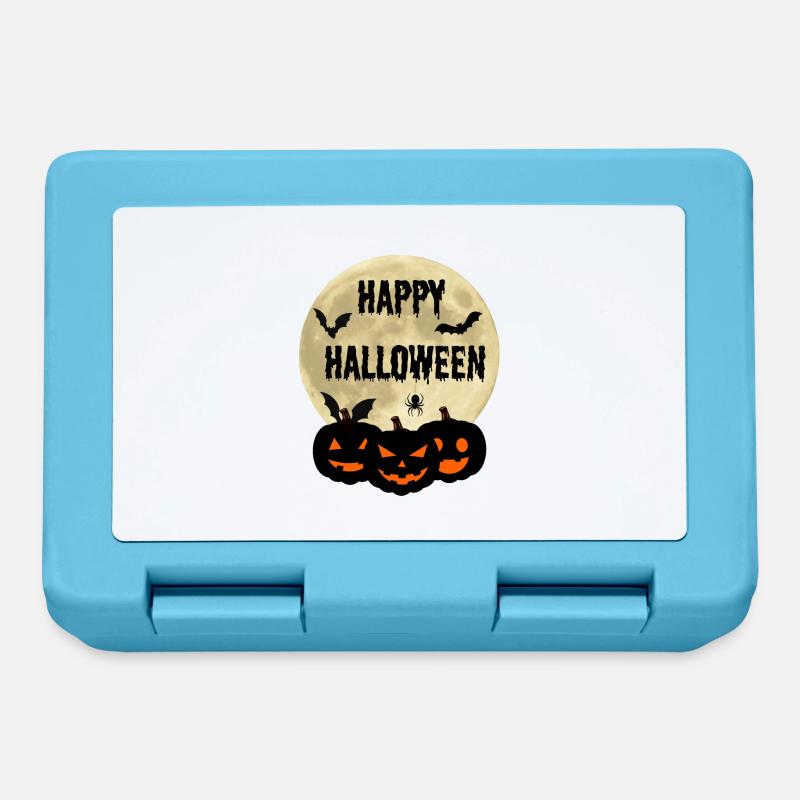 Joyeux halloween - Boîte à goûter - bleu saphir