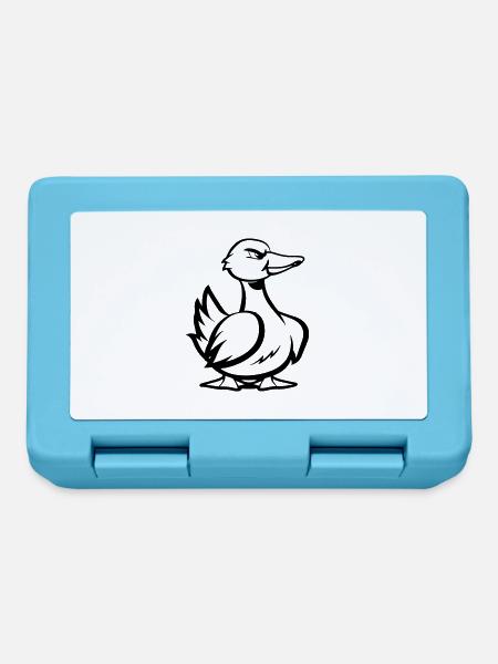 ente comic - Brotdose - Saphirblau