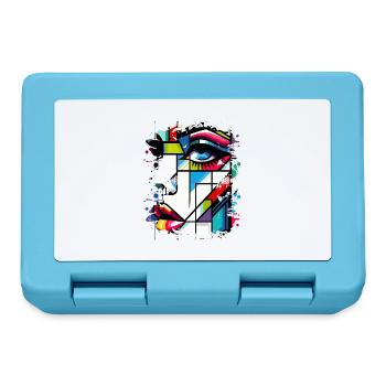 Women girl power design art female feminism symbol - Lunchbox - sapphire blue - Front