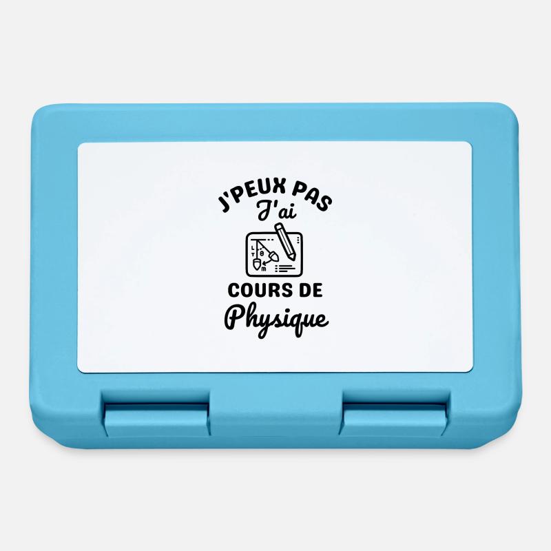 Cours de physique humour science - Boîte à goûter - bleu saphir