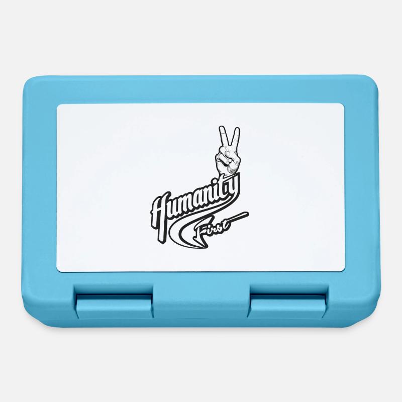 Humanity First | True Peace Symbol - Lunchbox - sapphire blue