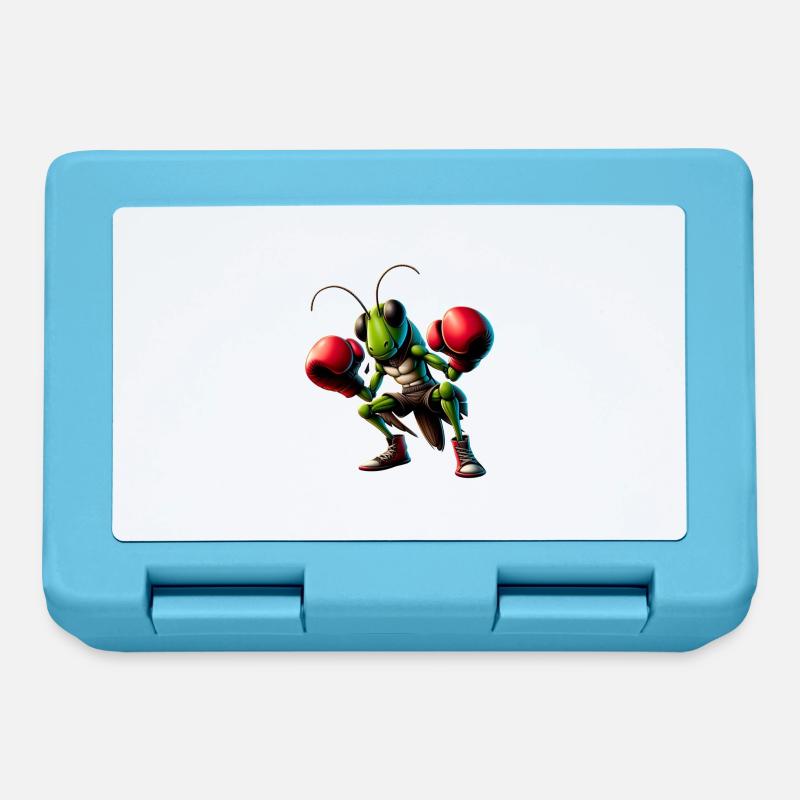 Grasshopper is looking for a boxing match - Lunchbox - sapphire blue