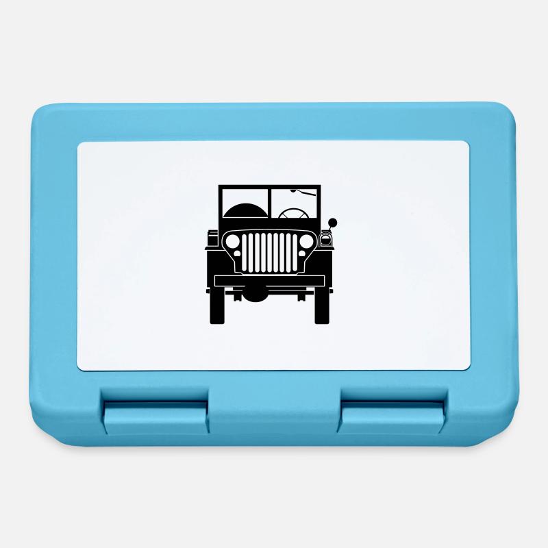 Willys MB Front - Brotdose - Saphirblau