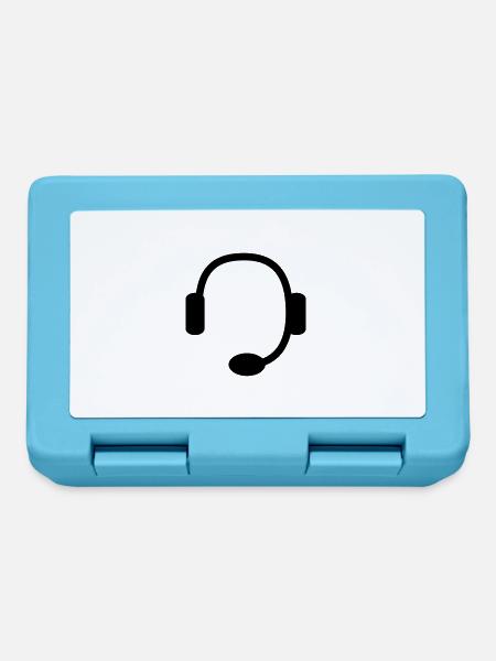 headset - Brotdose - Saphirblau
