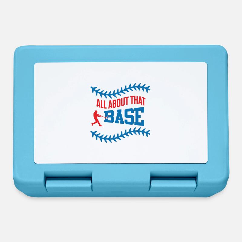 base baseball spruch - Brotdose - Saphirblau