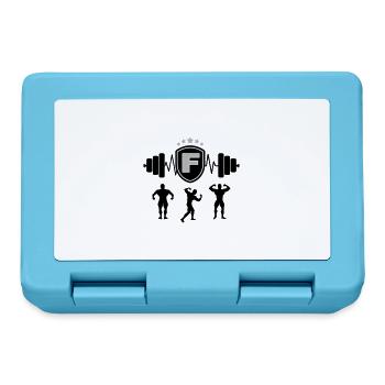 Bodybuilding Gym Name Buchstabe Training F - Brotdose - Saphirblau - Vorne