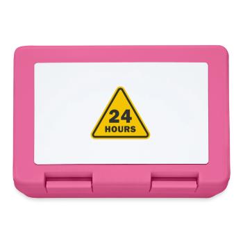 24 hours service 24/7 - Lunchbox - pink - Front