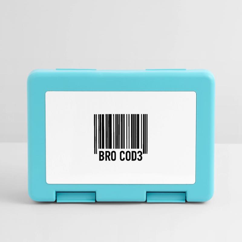 Bro Cod3 Barcode Design - Bro Code Lunchbox