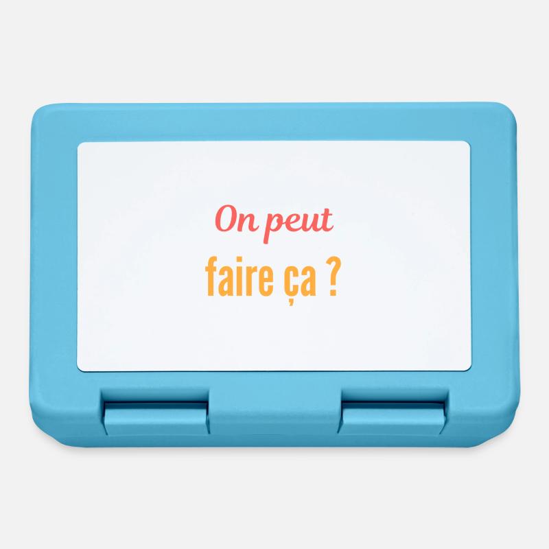 On peut faire ça ? - Boîte à goûter - bleu saphir
