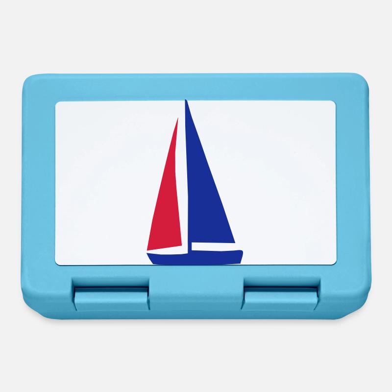 bateau à voile - Boîte à goûter - bleu saphir