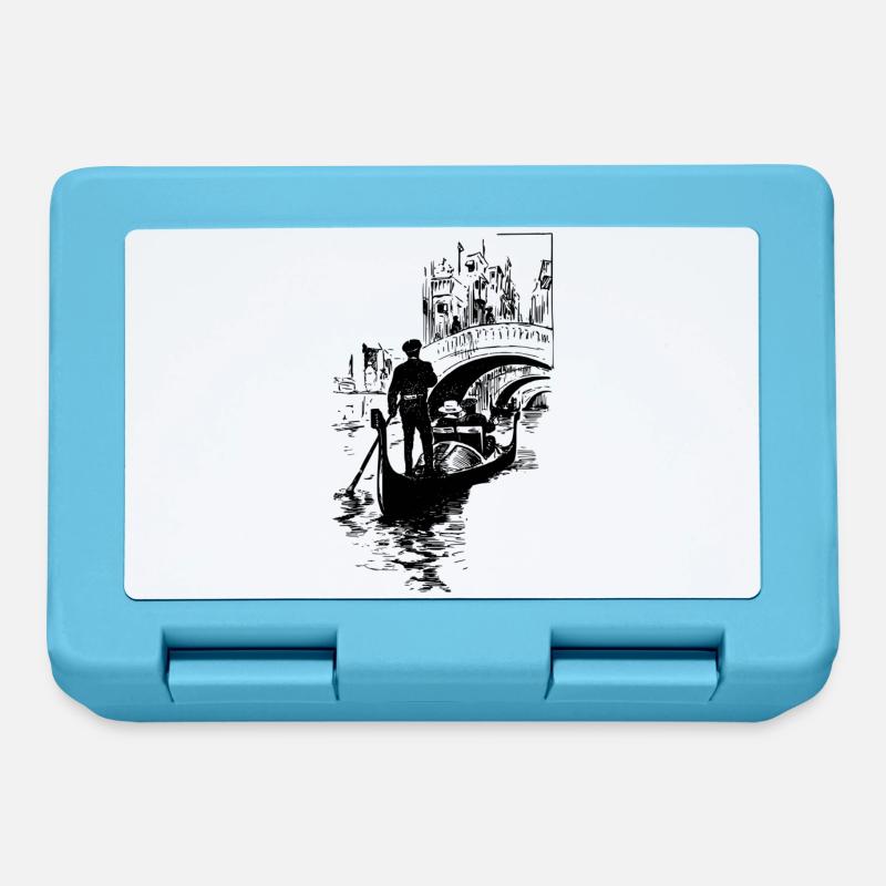 canal de Venise - Boîte à goûter - bleu saphir