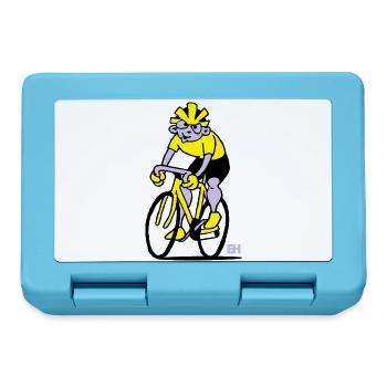 Radfahrer - Radsport - Brotdose - Saphirblau - Vorne