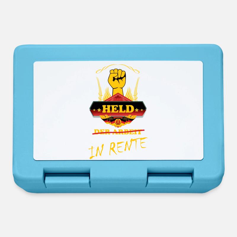 Held der Arbeit in Rente - Rentner Geschenk - Brotdose - Saphirblau