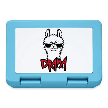 Lama Cool Wütend Sonnenbrille Pelzig Sauer Alpaka - Brotdose - Saphirblau - Vorne