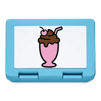 Icône de la glace milkshake - Boîte à goûter - bleu saphir - Devant