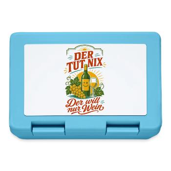 Wein Der Tut Nix Der Will Nur Wein - Brotdose - Saphirblau - Vorne