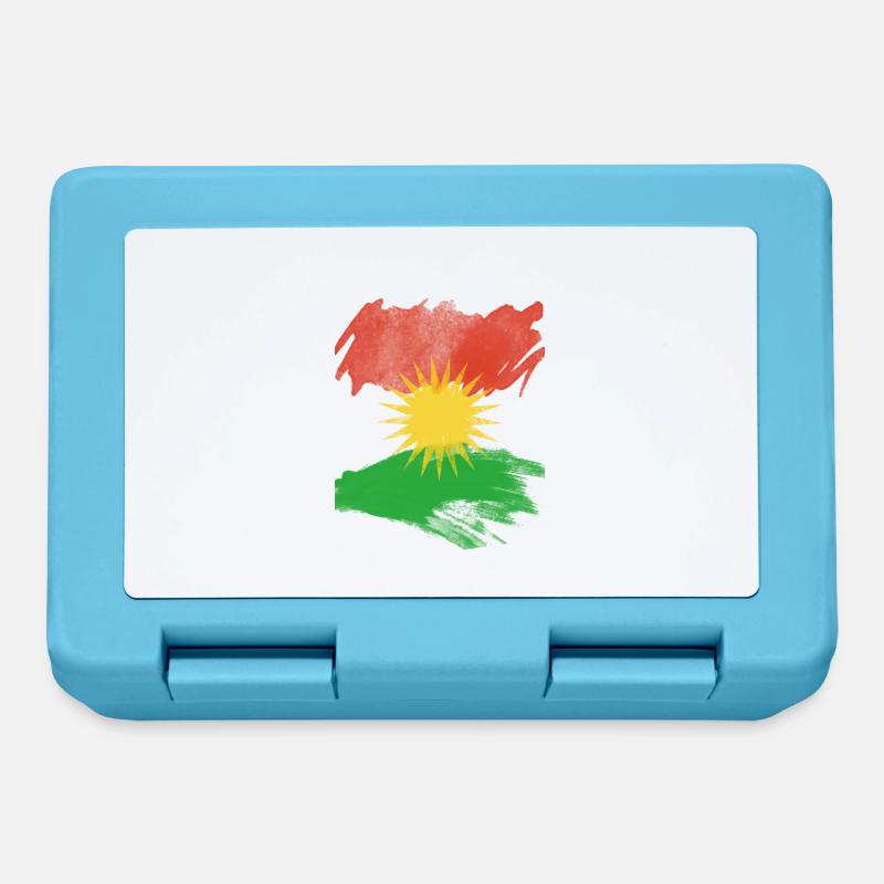 Drapeau du Kurdistan, drapeau du Kurdistan - Boîte à goûter - bleu saphir