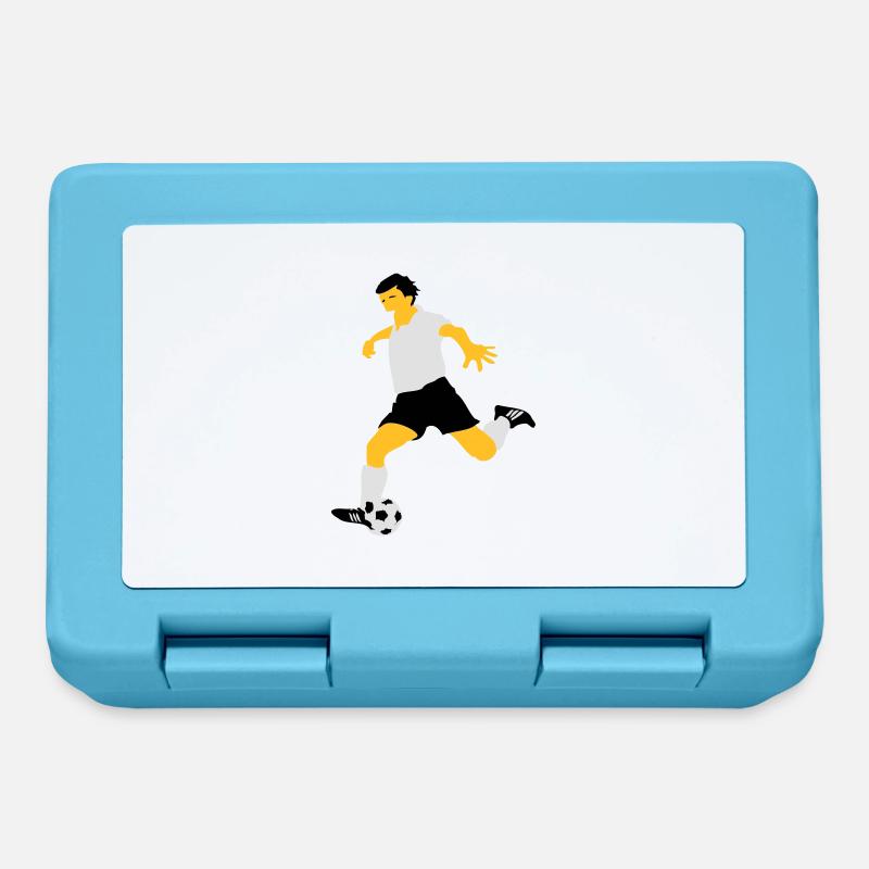 Fußball - Brotdose - Saphirblau