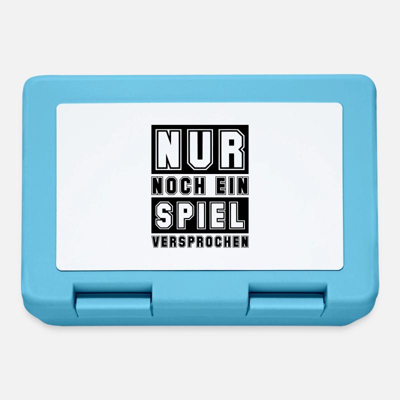 Nur noch ein Spiel - Brotdose - Saphirblau