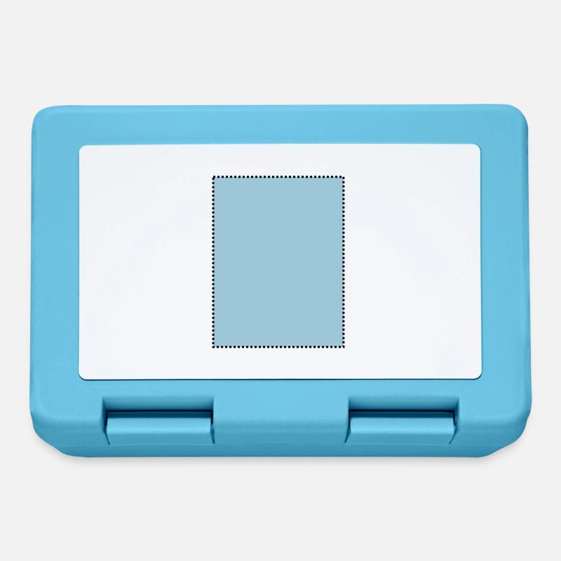Rechteck gepunktet gefüll - Lunchbox - sapphire blue