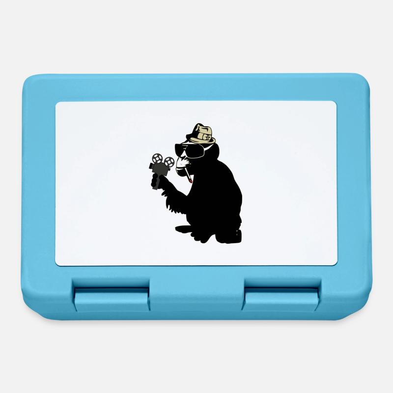 mr. brainwash monkey - Brotdose - Saphirblau
