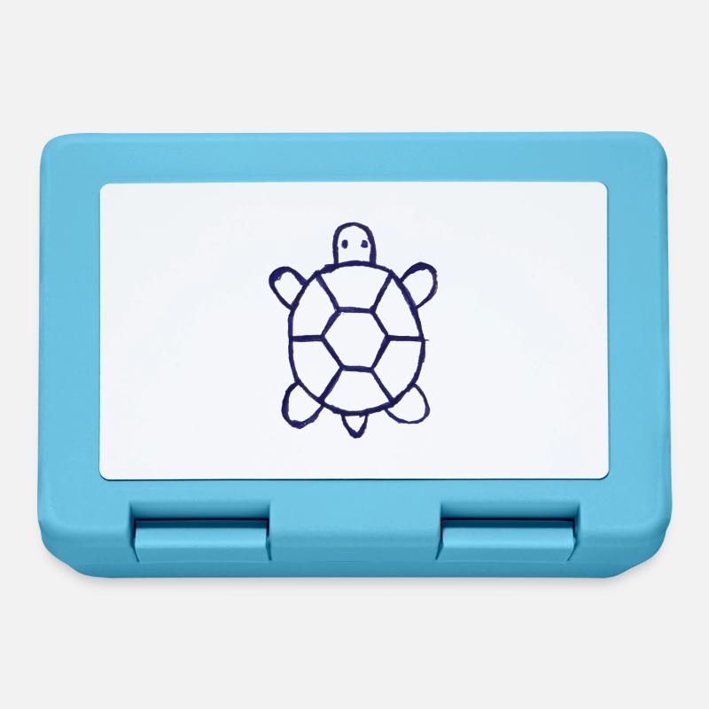 turtle shitty design 23 - Lunchbox - sapphire blue