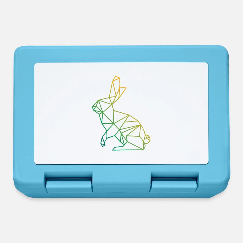 Hare wilderness abstract - Lunchbox - sapphire blue