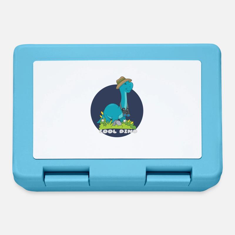 Cool Dino - Boîte à goûter - bleu saphir