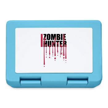 zombie hunter Halloween Quote - Lunchbox - sapphire blue - Front