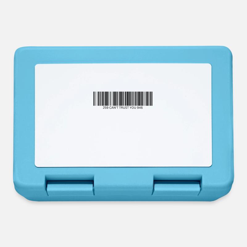 I Can't Trust You - Barcode - Lunchbox - sapphire blue