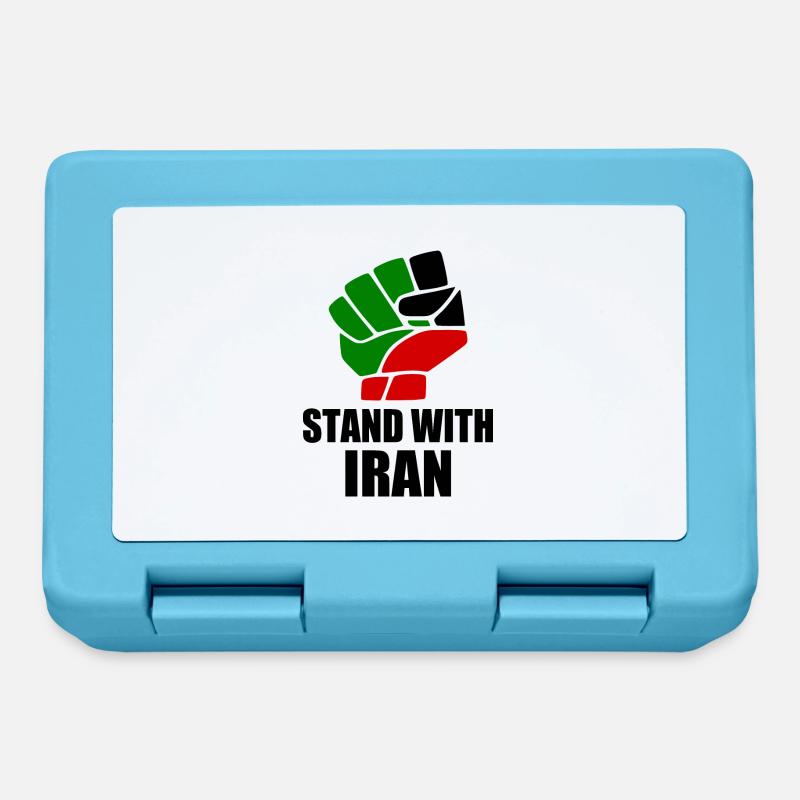 Stand with iran - Boîte à goûter - bleu saphir