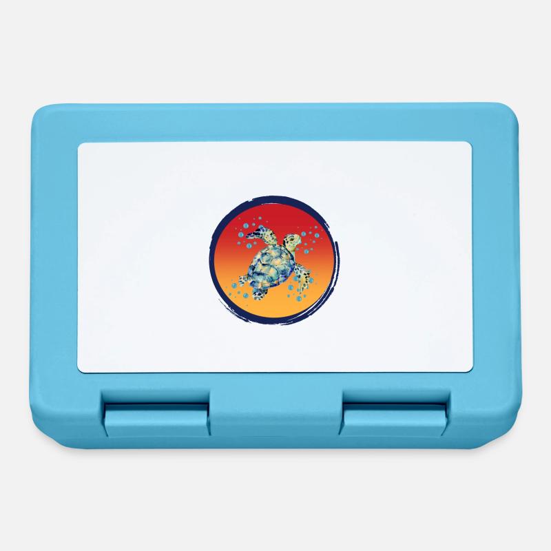 Turtle_Harmony - Lunchbox - sapphire blue