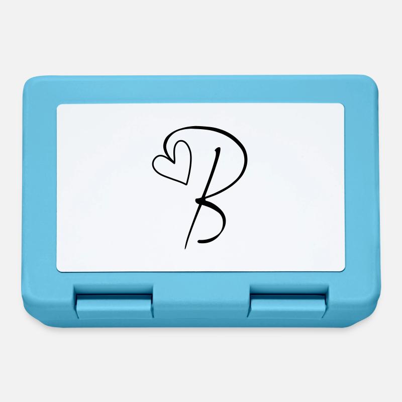 Buchstabe B Buchstabe-B Kalligrafie - Brotdose - Saphirblau