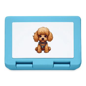 Sweet Baby Poodle Dog - Lunchbox - sapphire blue - Front